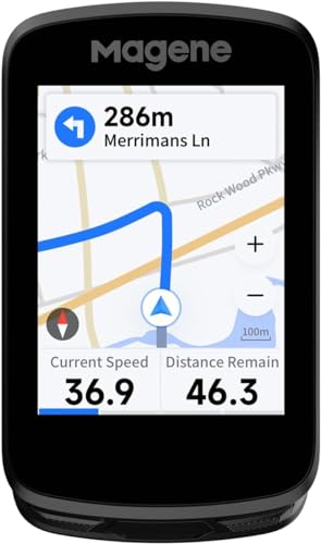 Magene C506 GPS MAP-Navigation Fahrradcomputer Kabellos, Berührbarer Farbbildschirm, wasserdichte Fahrradtacho, Radtraining, Intelligente Erinnerung, WiFi&Bluetooth von Magene