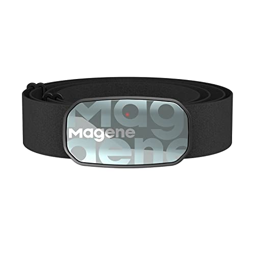 Magene H603 Pulsmesser Brustgurt HRM Fitness Tracker IP67 wasserdichte Unterstützung Bluetooth 4.2 und ANT+, Kompatibel Wahoo, Zwift, Strava, Elite HRV Blau von Magene