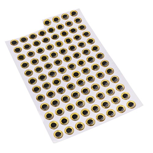 MagiDeal 100 Stücke Angeln Köder 3D Holographische Fliegenbinden DIY - Golden, 10 mm MagiDeal 100 Stücke Angeln Köder 3D Holographische Fliegenbinden DIY - Golden, 10 mm von MagiDeal