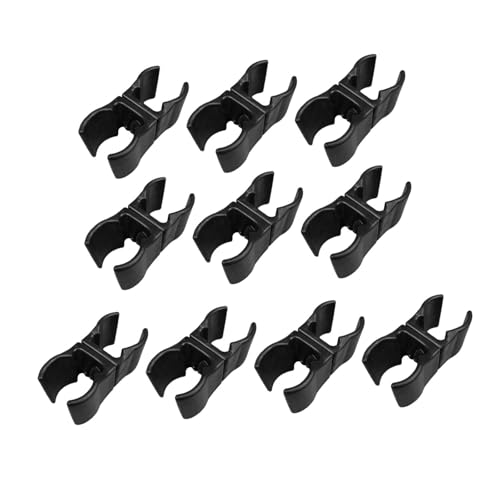 MagiDeal 10x Fußball Training Fahnenmast Clip Roller Flagge Stecker Ausrüstung Marker Hindernisse für Volleyball, Fußball Training, Schwarz von MagiDeal