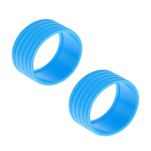 MagiDeal 2 Griffband Abschlussgummi für Badminton Tennisschläger, Blau von MagiDeal