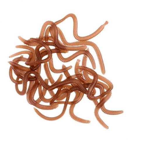 MagiDeal 3X 20x Künstliche 9cm Würmer Simulation Weiche Köder Würmer von MagiDeal