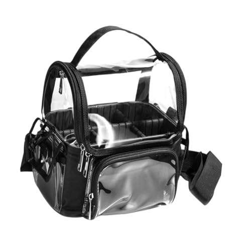 MagiDeal Klare Kosmetik-Make-up-Tasche, PVC-Kulturbeutel, multifunktionaler Kosmetikkoffer, Make-up-Organizer, Kulturbeutel für Frauen, die nach Hause Reisen von MagiDeal