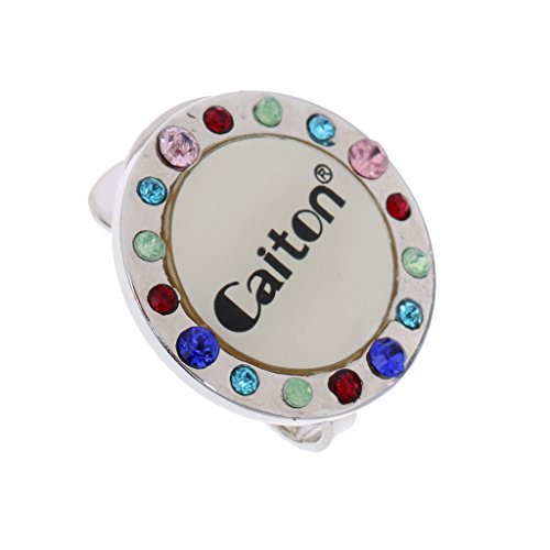 MagiDeal Legierung Golf Hut Golf Cap Clip mit Magnetischem Ballmarker, Einzigartiges Design, Verschiedene Muster, Bunt Strassstein MagiDeal Legierung Golf Hut Golf Cap Clip mit Magnetischem Ballmarker, Einzigartiges Design, Verschiedene Muster, Bunt Strassstein von MagiDeal