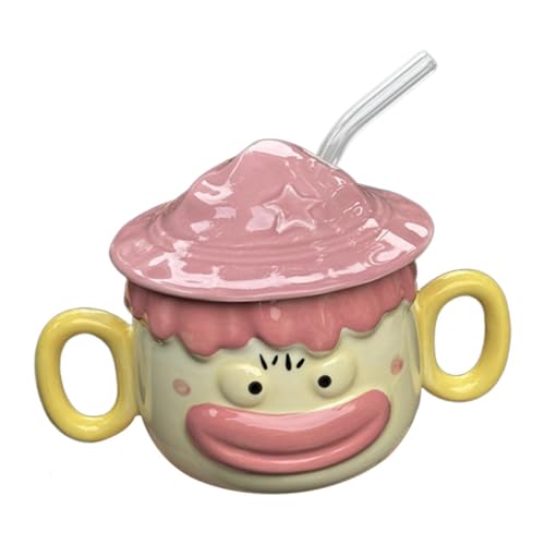 MagiDeal Niedliche Kaffeetasse aus, Milchbecher mit 2 Griffen, kreative Teetasse, Kaffeetasse für Getränke, Milch, Einweihungsparty, Kinder, Frauen, Rosa MagiDeal Niedliche Kaffeetasse aus, Milchbecher mit 2 Griffen, kreative Teetasse, Kaffeetasse für Getränke, Milch, Einweihungsparty, Kinder, Frauen, Rosa von MagiDeal