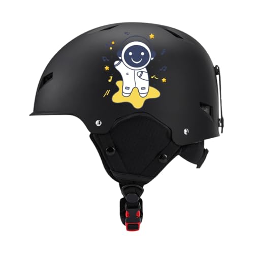 MagiDeal Schnee-Skihelm, Skateboard-Helm, bessere Dämpfung, atmungsaktive Kopfbedeckung, Sporthelm für Skateboarding, Radfahren, Biker, Outdoor, Schwarz, m von MagiDeal