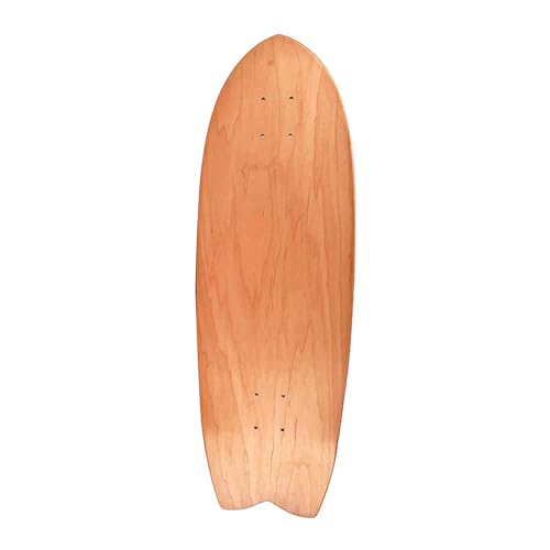 MagiDeal Skateboarddeck aus Holz, Ersatz, leicht, 7 Schichten, Holzdeck zum Selberbemalen für Kinder, Anfänger, Jungen und Mädchen, 32 Zoll von MagiDeal