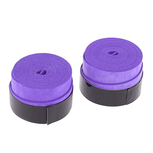 Unbekannt 2er Set Griffbänder übergreifen Grip für Tennis Badminton Squash, Lila Unbekannt 2er Set Griffbänder übergreifen Grip für Tennis Badminton Squash, Lila von MagiDeal