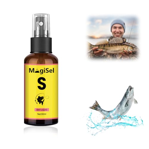 Forellen Booster, Lockmittel für Forellen, Fishing Forellen Booster Aroma-Spray, Lachsöl, Köder-Aktivierendes Bait-Flavour 60ml, Für alle Köderarten Wie Trout Spoons, Gummiköder und Naturköder Forellen Booster, Lockmittel für Forellen, Fishing Forellen Booster Aroma-Spray, Lachsöl, Köder-Aktivierendes Bait-Flavour 60ml, Für alle Köderarten Wie Trout Spoons, Gummiköder und Naturköder von MagiSel