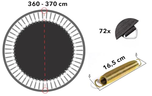 Magic Circle Pro Trampolin Sprungtuch 360-366 cm von Magic Circle Pro