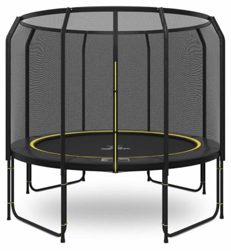 Magic Jump Fiber Black Trampolin 305 cm mit sicherheitsnetz von Magic Circle Pro