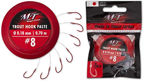 Magic Trout rot 6 Trout Hook Paste Ø0,20mm 200cm 7Stück, 6 Magic Trout rot 6 Trout Hook Paste Ø0,20mm 200cm 7Stück, 6 von Magic Trout