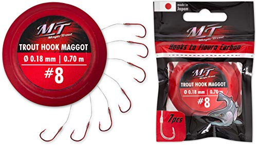 Magic Trout Silber 10 Trout Hook Maggot Ø0,16mm 70cm 7Stück Magic Trout Silber 10 Trout Hook Maggot Ø0,16mm 70cm 7Stück von Magic Trout