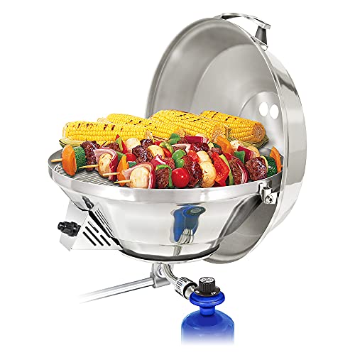 MAGMA Unisex-Erwachsene Products Marine Kettle 3 Combination Stove & Gas Grill, Party Size Bootsgrill, Edelstahl, 17 Inch MAGMA Unisex-Erwachsene Products Marine Kettle 3 Combination Stove & Gas Grill, Party Size Bootsgrill, Edelstahl, 17 Inch von Magma