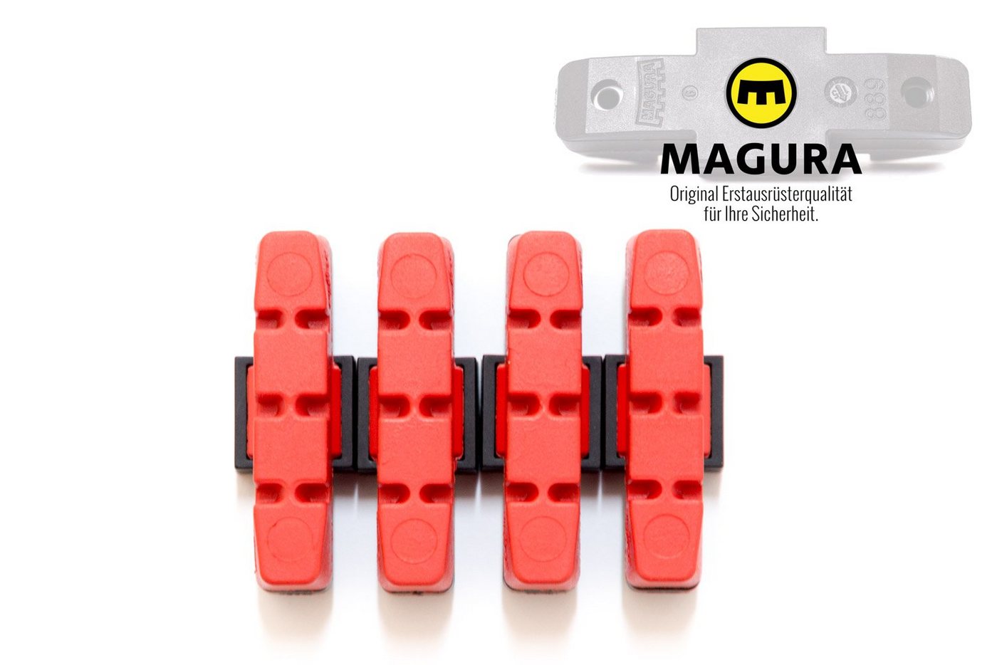 Magura Bremsbelag 4 x MAGURA Bremsbelag hydraulische Felgenbremse HS11 22 24 33 66 rot Magura Bremsbelag 4 x MAGURA Bremsbelag hydraulische Felgenbremse HS11 22 24 33 66 rot von Magura