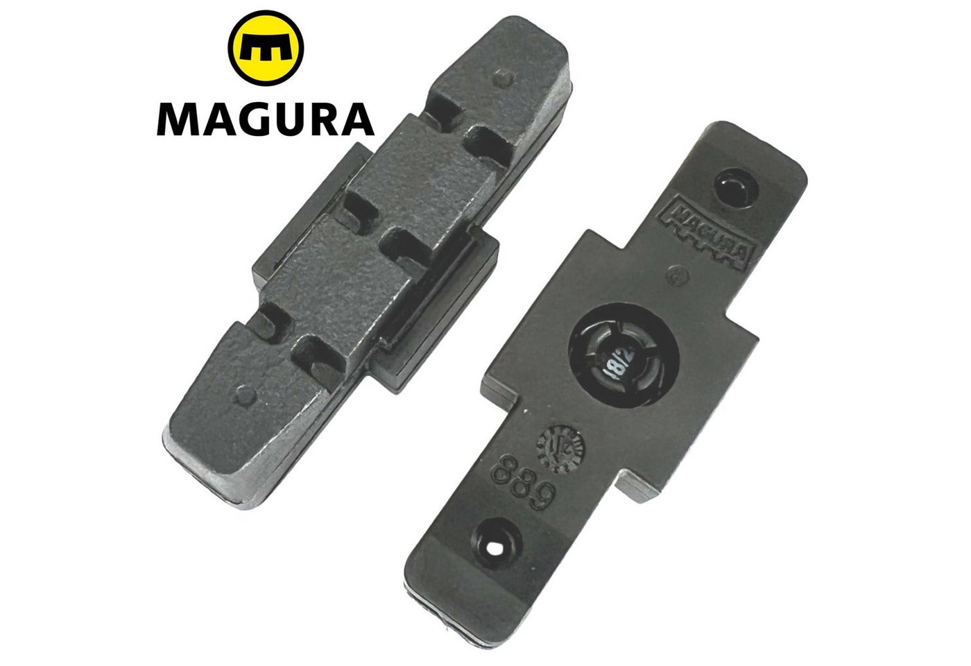 Magura Felgenbremse Magura Bremsbeläge für unbeschichtet Felgen Hs11 HS22 HS33 (1 Paar) von Magura