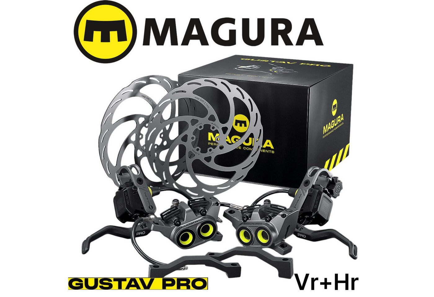 Magura Scheibenbremse Magura Gustav Pro First Edition Komplett Set VR+HR 203mm Model 2025 Magura Scheibenbremse Magura Gustav Pro First Edition Komplett Set VR+HR 203mm Model 2025 von Magura