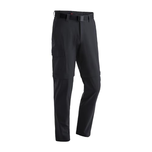 Maier Sports Torid Slim Zip, Herren Wanderhose, Wasserabweisende Outdoorhose für Trekking und Hiking, Enganliegend, Zipp-off-Funktion, PFC-frei, mSTRETCH pro 4 & Dryprotec, Schwarz, 60 (W44/L33) von Maier Sports