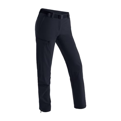 Maier Sports Inara Slim, Damen Wanderhose, Wasserabweisende Outdoorhose für Trekking und Hiking, Enganliegender Schnitt, PFC-frei, mSTRETCH pro 4 & Dryprotec, Schwarz, 38 (W29/L31) von Maier Sports