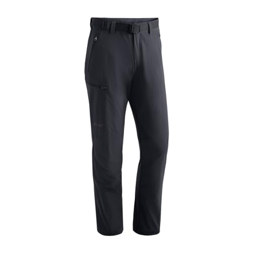 Maier Sports Oberjoch, Herren Wanderhose, Wasserabweisende Outdoorhose für Trekking und Hiking, PFC-frei, mSTRETCH Pro 4 & Dryprotec, Schwarz, 110 (W36/L36) von Maier Sports