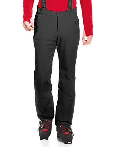 Maier Sports Anton Light, Leichte Herren Skihose, Wasserdichte Schneehose mit Hosenträgern, Stretchmaterial und verstellbarer Bund, PFC-frei, mTEX Wetterschutz, Schwarz, Gr. 24 (W35/36/L30) von Maier Sports