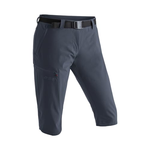 Maier Sports Inara Slim 3/4, Damen Wanderhose, Wasserabweisende Dreiviertelhose für Trekking und Hiking, Enganliegender Schnitt, PFC-frei, mSTRETCH pro 4 & Dryprotec, Grau, 38 (W30/L31) von Maier Sports