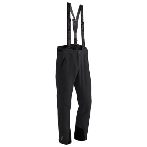 Maier Sports Copper Slim, Enganliegende Herren Skihose, Wasserdichte Schneehose, Stretchmaterial und verstellbarer Bund, PFC-frei, mTHERM Wattierung & mTEX Wetterschutz, Schwarz, Gr. 29 (W42/L32) von Maier Sports