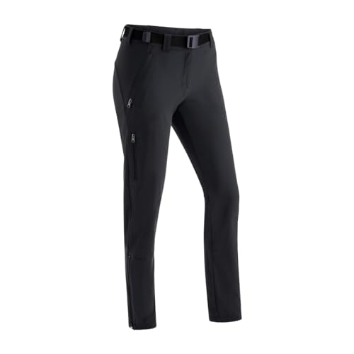 Maier Sports Lana Slim, Damen Wanderhose, Wasserabweisende Outdoorhose für Trekking und Hiking, Enganliegender Schnitt, PFC-frei, mSTRETCH pro 4 & Dryprotec, Schwarz, 17 (W26/L29) von Maier Sports