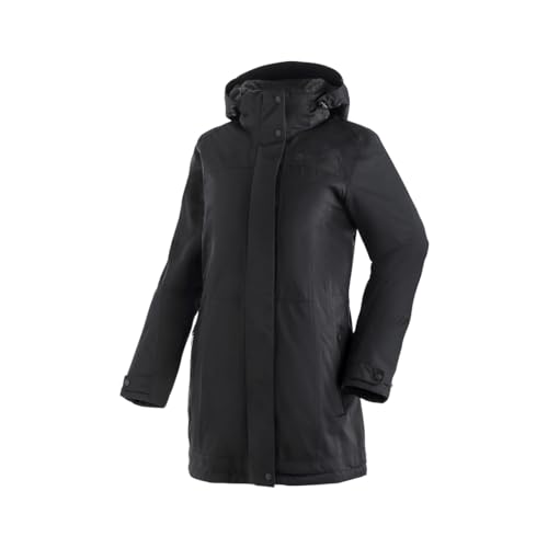 Maier Sports Lisa 2.1, Damen Outdoorjacke, Wasserdichter Outdoor-Mantel mit vielen Features, mTEX Wetterschutz und mTHERM für hohen Wärmerückhalt, PFC-frei, Schwarz, 44 von Maier Sports