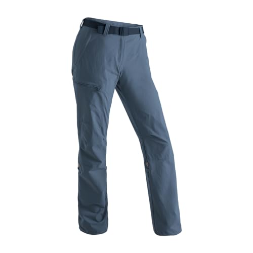 Maier Sports Lulaka, Damen Wanderhose, Wasserabweisende Outdoorhose für Trekking und Hiking, PFC-frei, mSTRETCH pro 4 & Dryprotec, Rollup-Funktion, Blau, 84 (W33/L34) von Maier Sports