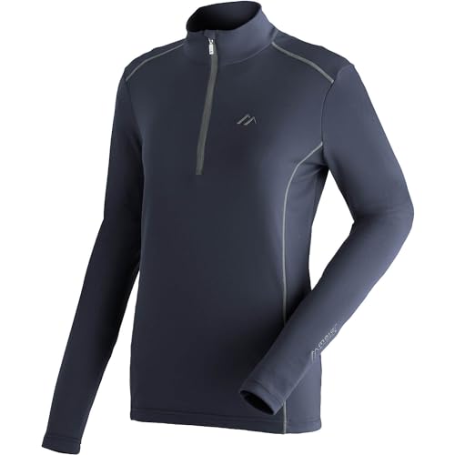 Maier Sports Jenna Rec, Half-Zip-Midlayer für Damen, Universell einsetzbarer Midlayer zum Skifahren und Wandern, dryprotec und Silverplus Technologie, Atmungsaktiv, Blau, 42 Maier Sports Jenna Rec, Half-Zip-Midlayer für Damen, Universell einsetzbarer Midlayer zum Skifahren und Wandern, dryprotec und Silverplus Technologie, Atmungsaktiv, Blau, 42 von Maier Sports