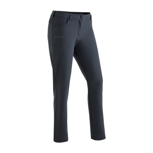 Maier Sports Tech Charlotte, Warme Damen Wanderhose, Wasserabweisende Outdoorhose für Trekking und Hiking, PFC-frei, mSTRETCH pro 2 & stormprotec-Technologie, Grau, 36 (W28/L31) von Maier Sports