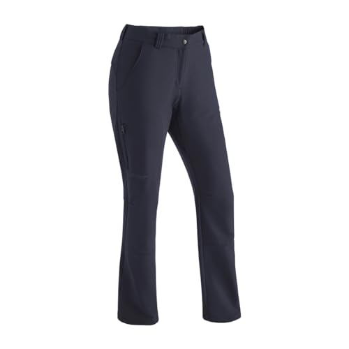 Maier Sports Helga, Warme Damen Wanderhose, Wasserabweisende Outdoorhose für Trekking und Hiking, PFC-frei, mSTRETCH pro 2 & Dryprotec-Technologie, Blau, 72 (W27/28/L33) von Maier Sports