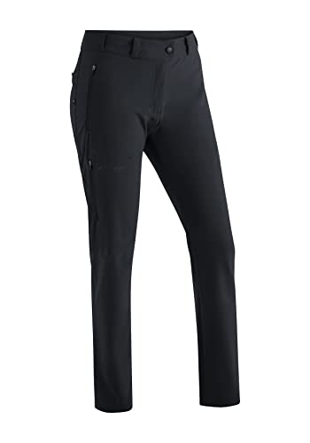 Maier Sports Damen Outdoorhose Latit Slim W, funktionale Wanderhose, atmungsaktive Trekking-Hose mit 4 geräumigen Taschen, Schwarz, 42 von Maier Sports