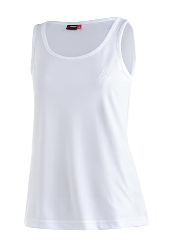 Maier Sports Petra, Ärmelloses Damen T-Shirt, Outdoorshirt mit Rundhals für Wandern und Freizeit, dryprotec Technologie, Atmungsaktiv, NFC-Chip für einfaches Recycling, Weiß, 46 Maier Sports Petra, Ärmelloses Damen T-Shirt, Outdoorshirt mit Rundhals für Wandern und Freizeit, dryprotec Technologie, Atmungsaktiv, NFC-Chip für einfaches Recycling, Weiß, 46 von Maier Sports