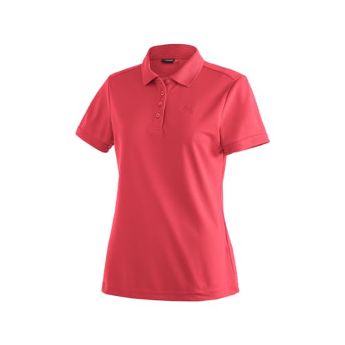 Maier Sports Ulrike, Damen Poloshirt, Leichtes Piqué-Funktionspoloshirt für Wandern und Freizeit, dryprotec Technologie, Atmungsaktiv, NFC-Chip für einfaches Recycling, Rot, 36 Maier Sports Ulrike, Damen Poloshirt, Leichtes Piqué-Funktionspoloshirt für Wandern und Freizeit, dryprotec Technologie, Atmungsaktiv, NFC-Chip für einfaches Recycling, Rot, 36 von Maier Sports