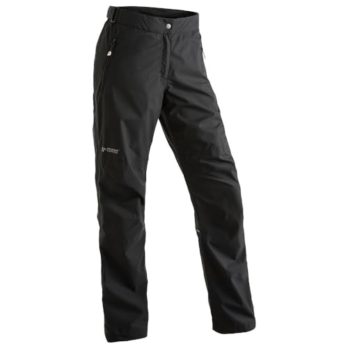 Maier Sports Damen Regenhose Raindrop L, Wanderhose wasserdicht und Winddicht, Outdoor-Hose mit 2 geräumigen Taschen von Maier Sports