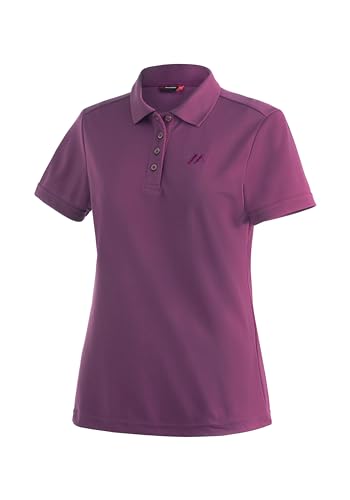 Maier Sports Damen Ulrike Polohemd, Pickled Beet, 38 EU von Maier Sports