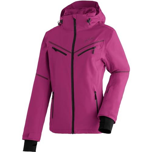 Maier Sports Lunada, Damen Skijacke, Wasserdichte Winterjacke mit 2-Wege-Stretch, mTEX Wetterschutz und mTHERM light für mehr Wärmerückhalt, PFC-frei, Lila, 38 von Maier Sports