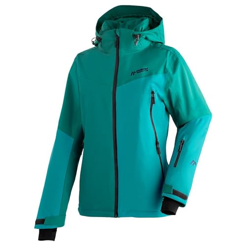 Maier Sports Nuria, Warme Damen Skijacke, Wasserdichte Winterjacke mit 2-Wege-Stretch, mTEX Wetterschutz und mTHERM für hohen Wärmerückhalt, PFC-frei, Grün, 40 Maier Sports Nuria, Warme Damen Skijacke, Wasserdichte Winterjacke mit 2-Wege-Stretch, mTEX Wetterschutz und mTHERM für hohen Wärmerückhalt, PFC-frei, Grün, 40 von Maier Sports