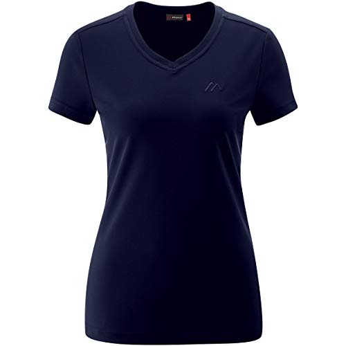 Maier Sports Damen T-Shirt Trudy, einfarbiges Kurzarm Piqué-Shirt, Night Sky, 36 von Maier Sports