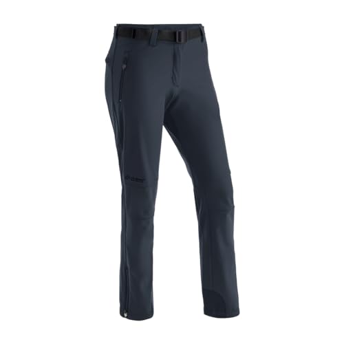 Maier Sports Tech Pants W, Warme Damen Wanderhose, Wasserabweisende Softshell-Outdoorhose für Trekking und Hiking, PFC-frei, mSTRETCH pro 2 & stormprotec-Technologie, Grau, 20 (W31/L29) von Maier Sports