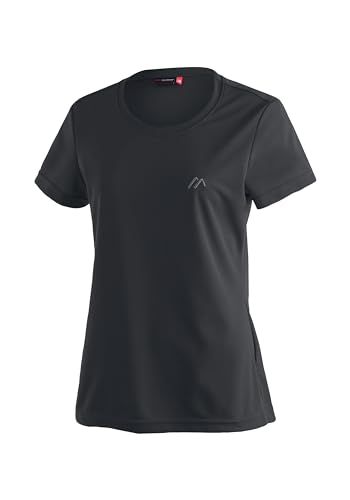 Maier Sports Waltraud, Damen T-Shirt, Funktionsshirt mit Rundhals für Wandern und Freizeit, dryprotec Technologie, Atmungsaktiv, NFC-Chip für einfaches Recycling, Schwarz, 44 Maier Sports Waltraud, Damen T-Shirt, Funktionsshirt mit Rundhals für Wandern und Freizeit, dryprotec Technologie, Atmungsaktiv, NFC-Chip für einfaches Recycling, Schwarz, 44 von Maier Sports