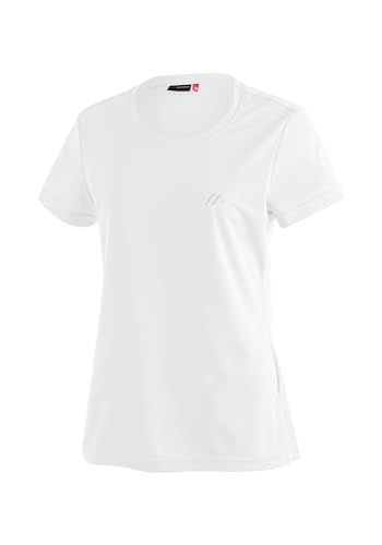 Maier Sports Waltraud, Damen T-Shirt, Funktionsshirt mit Rundhals für Wandern und Freizeit, dryprotec Technologie, Atmungsaktiv, NFC-Chip für einfaches Recycling, Weiß, 40 Maier Sports Waltraud, Damen T-Shirt, Funktionsshirt mit Rundhals für Wandern und Freizeit, dryprotec Technologie, Atmungsaktiv, NFC-Chip für einfaches Recycling, Weiß, 40 von Maier Sports