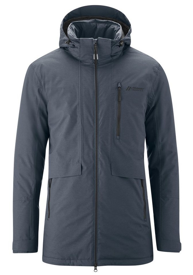 Maier Sports Funktionsjacke Kaiden M Lange, warme Outdoorjacke im modernen Design von Maier Sports