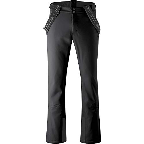 Maier Sports Anton Slim, Enganliegende Herren Skihose, Wasserdichte Schneehose, Stretchmaterial und verstellbarer Bund, PFC-frei, mTHERM Wattierung & mTEX Wetterschutz, Schwarz, Gr. 54 (W38/L32) von Maier Sports