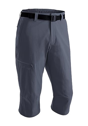 Maier Sports Herren Outdoorhose Jennisei, Wanderhose mit 4 geräumigen Taschen, Capri-Hose mit integriertem Gürtel von Maier Sports