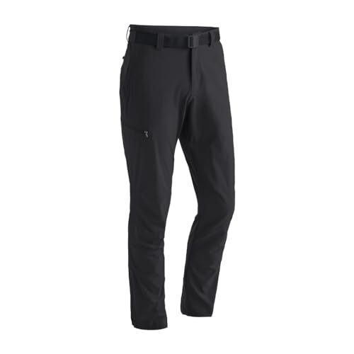 Maier Sports Torid Slim, Herren Wanderhose, Wasserabweisende Outdoorhose für Trekking und Hiking, Enganliegender Schnitt, PFC-frei, mSTRETCH pro 4 & Dryprotec, Schwarz, 58 (W42/L33) von Maier Sports