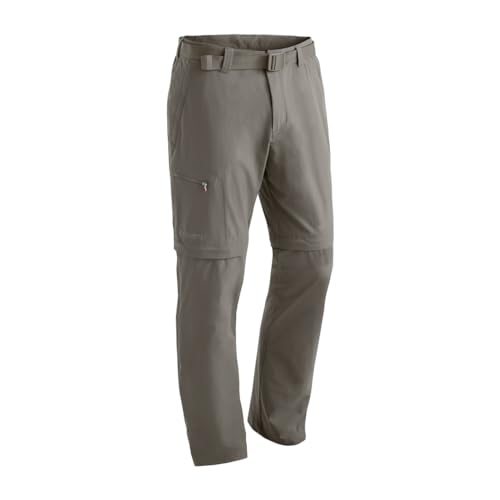 Maier Sports Tajo, Herren Wanderhose, Wasserabweisende Outdoorhose für Trekking und Hiking, Praktische T-Zipp-off-Funktion, PFC-frei, mSTRETCH pro 4 & Dryprotec, Braun, 64 (W49/L33) von Maier Sports