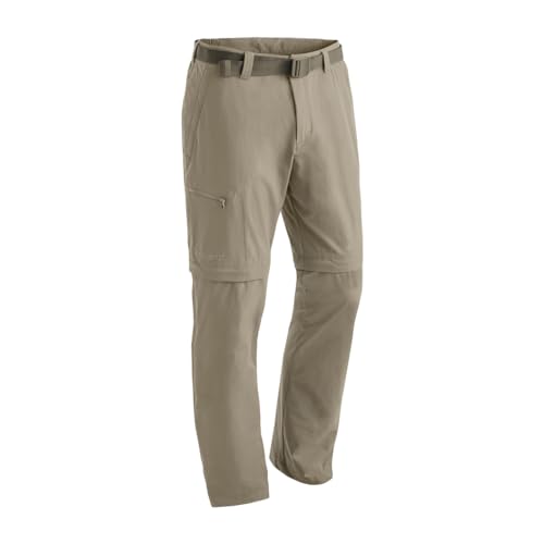 Maier Sports Tajo, Herren Wanderhose, Wasserabweisende Outdoorhose für Trekking und Hiking, Praktische T-Zipp-off-Funktion, PFC-frei, mSTRETCH pro 4 & Dryprotec, Braun, 30 (W46/47/L32) von Maier Sports